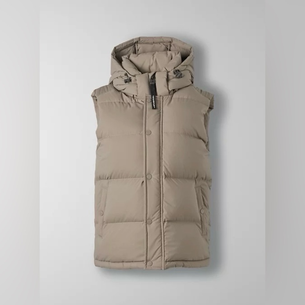 Aritzia Super Puff Vest Modern Taupe Climatte